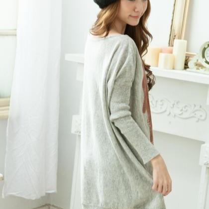 Lovely Rabbit Loose Plus Size Sweater For Women